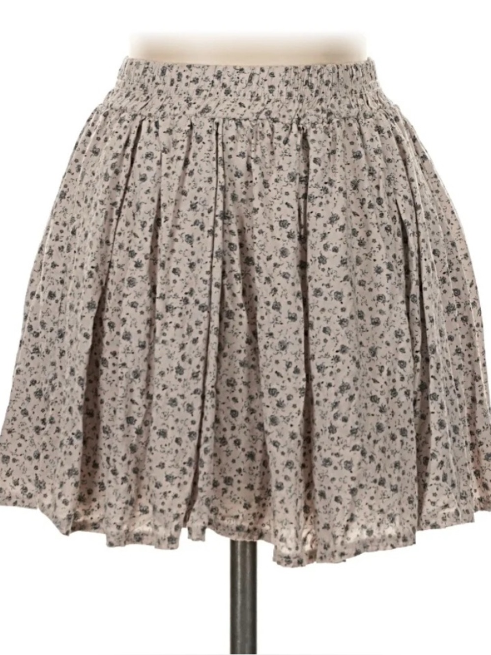 Brandy Melville Floral Gathered Mini Skirt